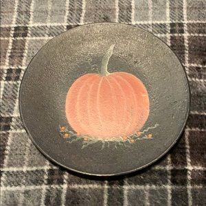 Donna White decorated plate (pumpkin)